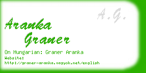 aranka graner business card